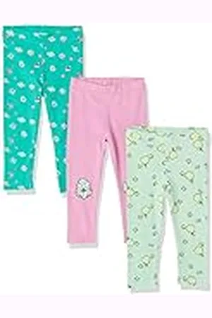 Amazon Disney | Marvel | Star Wars | Frozen | Princess Leggings Niña, Pack de 3, , 4 años
