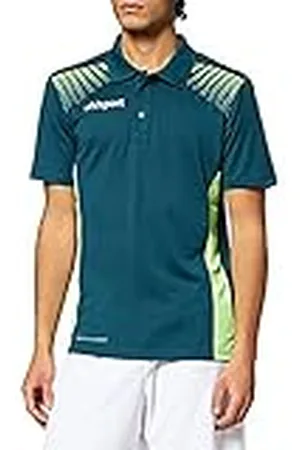 Uhlsport Goal Polo, Hombre, Petróleo/Verde Flash, 164