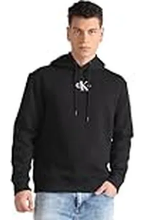 Calvin Klein Jeans Hombre Hoodie Monologo con Capucha, , XS