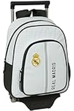 Safta REAL MADRID 1ª EQUIPACIÓN 24/25 - Mochila Infantil con Carro 705, Ideal para Niños de Diferentes Edades, Cómoda y Versátil, Calidad y Resistencia, 28x10x34 cm, Color