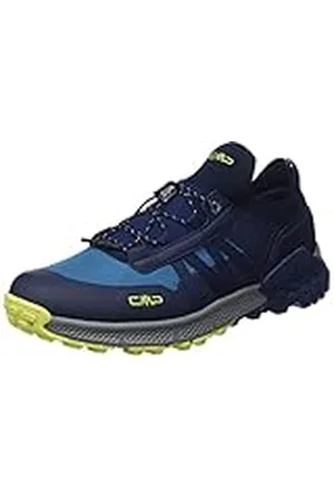 CMP Hosnian Low Shoe, Zapatillas para Caminar Hombre, B Blue Verde Fluo, 46 EU