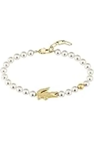 Lacoste Pulsera de Perlas Para Hombre y Mujer Colección MATCHPOINT con Diferentes Charms en Oro Amarillo - 2040430