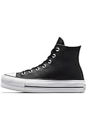 Converse Chuck Taylor CTAS Lift Clean Hi, Zapatillas Altas Mujer, Negro (Black/Black/White 001), 39.5 EU
