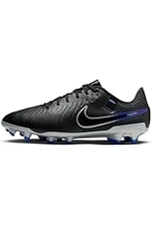 Nike Legend 10 Academy FG/MG, Zapatillas de fútbol Hombre, Negro/Cromo Hyper Royal, 38.5 EU