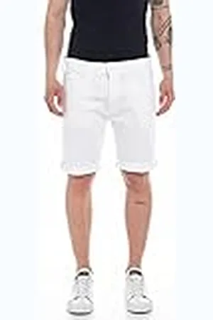 Replay MA981Y Rbj.901 Short Stretch Bull, Pantalón corto vaquero con tejido elástico para hombre, , 28W