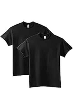 Gildan Camiseta de algodón para Adultos con Bolsillo, Paquete de 2 Camisa, , X-Large Hombres