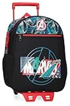 Marvel Joumma Shield Mochila Escolar con Carro 27x33x11 cms Poliéster 9,8L