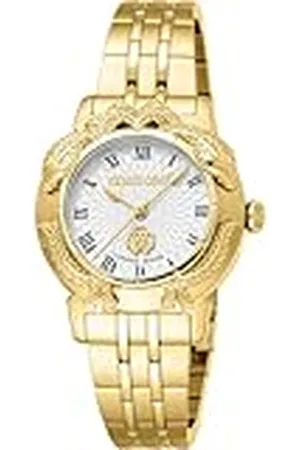 Roberto Cavalli Reloj Analógico para Mujeres de Cuarzo con Correa en Acero Inoxidable RV1L227M0051