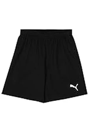 PUMA TeamRISE Short Jr, Pantalón Corto Unisex Bebé, Multicolor (Black/White), 140