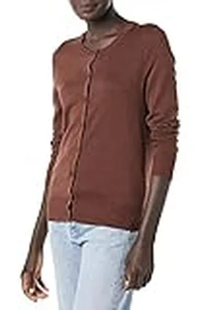 Amazon Jersey Cárdigan de Cuello a La Caja Ligero (Disponible en Tallas Grandes) Mujer, , XXL