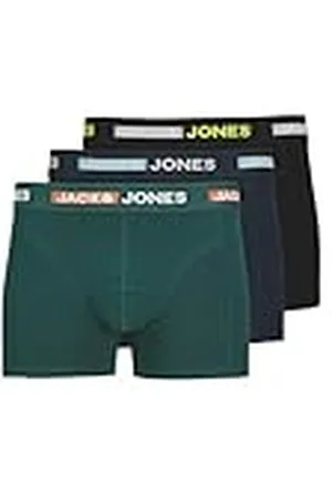 JACK & JONES JACK&JONES JACSCOTT Solid Trunks 3 Pack SN, Bóxer Hombre,