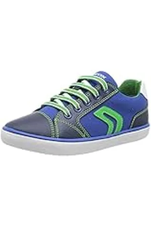 Geox J GISLI BOY, Zapatillas para Niños, ROYAL/GREEN, 24 EU