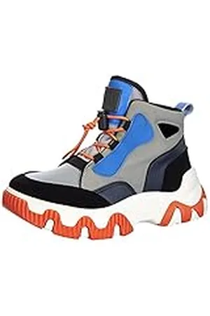 Fly London Feny633fly, Zapatillas Mujer, Gris, Azul, Naranja, 36 EU