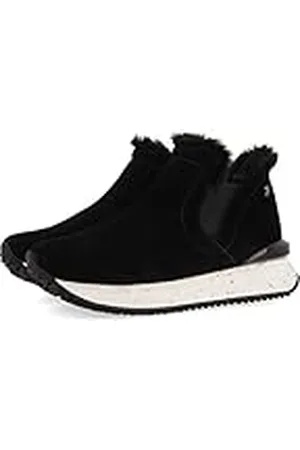 Gioseppo Sneakers Negras Tipo botín con Detalle de Pelo para Mujer JONDAL