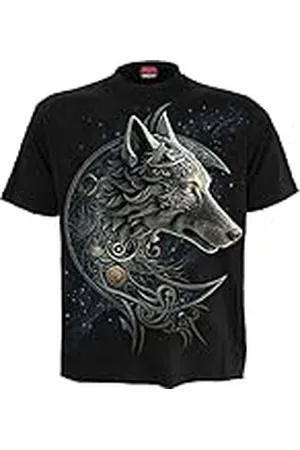 Spiral Celtic Wolf Hombre Camiseta L 100% algodón Regular