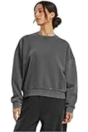 Build Your Brand By301-ladies Vintage Heavy Crewneck Sudadera, , L para Mujer