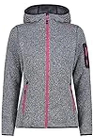 CMP Chaqueta Mujer Capucha Fija, Titanio-Fucsia, M