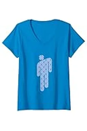 Billie Eilish Blohsh azul oficial Camiseta Cuello V