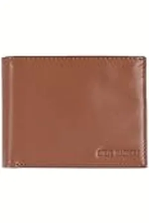 Steve Madden Cartera de Piel con Bloqueo RFID para Hombre con Ventana de identificación de Capacidad Extra, coñac (Marrón) - N80003/35RF-35-One Size