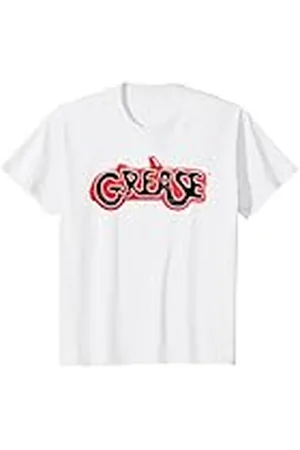 GREASE Niños Classic Logo de coche rojo y negro para niños Camiseta