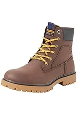 JACK & JONES Jfwfinius PU Nubuck Boot, Botines con Cordones de Poliuretano Hombre, , 41 EU