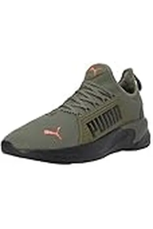 PUMA Softride Premier Slip-on, Zapatillas para Correr de Carretera Hombre, Olive Drab Neon Sun Negro, 39 EU