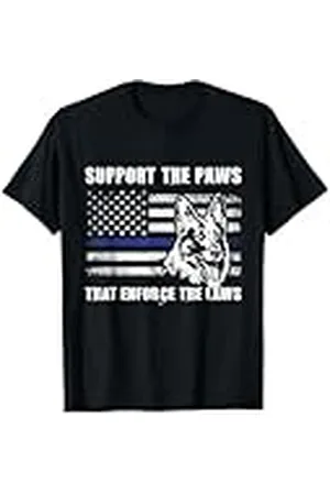 Police Apoye a las patas que hacen cumplir las leyes - Blue Line K9 Camiseta