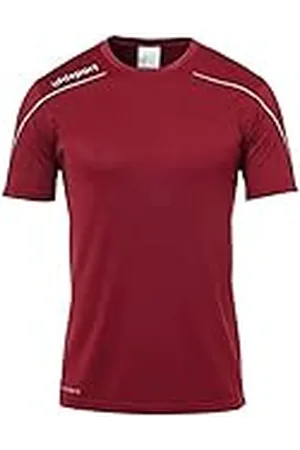 Uhlsport Stream 22 Shirt Shortsleeved Camiseta De Entrenamiento, Hombre, burdeos/Celeste, XXXL