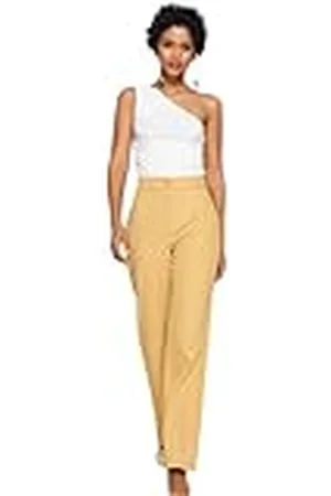 Trendyol Damen Gerade Hohe Taille Hose Calzoncillos, , 38 De Las Mujeres