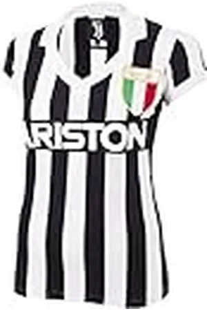 Copa Juventus 1984-85 Womens Football Shirt Camiseta Retro con Cuello de fútbol, Mujer, , XS