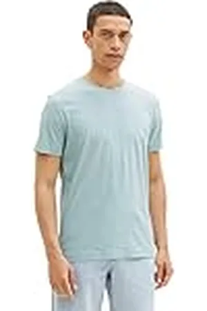 TOM TAILOR 1038664 Camiseta básica, 30463-Dusty Mint Blue, XXL para Hombre