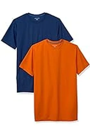 Amazon Camiseta Técnica, Rendimiento Deportivo (Disponible en Tallas Grandes y Largos Especiales) Hombre, Pack de 2, , L