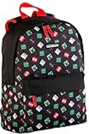 Minecraft Mochila Escolar Americana TNT, Unisex niños, , Grande