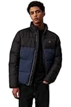 Calvin Klein Jeans Hombres NON DOWN BLOCKING PUFFER J30J325584, Blue (Ink / CK Black), XL