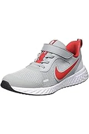 Nike Revolution 5, Zapatillas Unisex niños, Grey/Red/White/Black, 29.5 EU