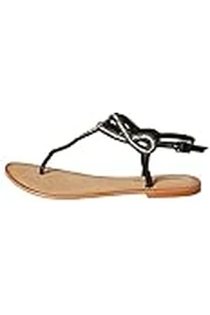 VERO MODA Vmliv Leather Sandal, Sandalia con Pulsera Mujer, (Black), 36 EU