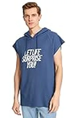 Koton Hooded Embroided Oversized T-Shirt Camiseta, , S de los Hombres