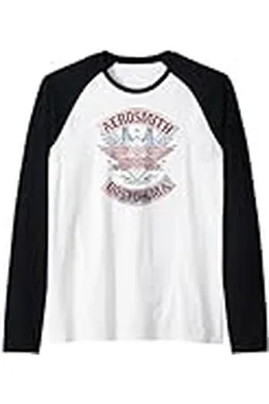 Aerosmith Boston Pride Rock Band Música Obra de Arte Camiseta Manga Raglan