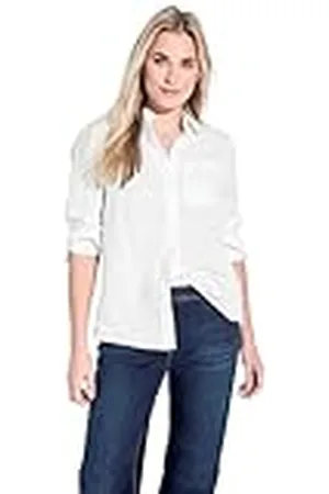 CECIL B344509 Linen_Solid Shirt Blouse, , XXL para Mujer