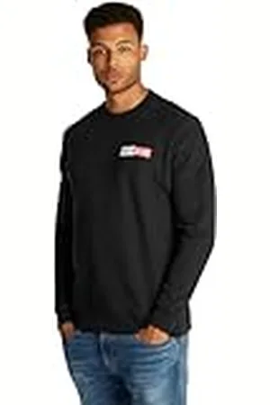 Tommy Hilfiger Sudadera Hombre Entry Graphic con Cuello Redondo, Negro (Black), XL