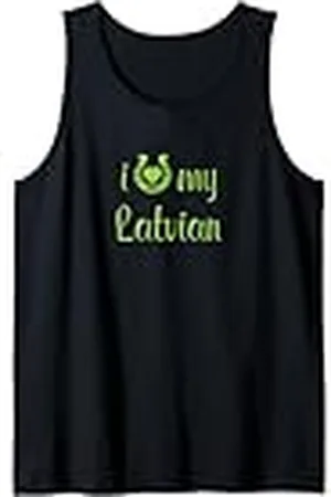 Hip Entrenador de equitación I Love My Latvian Horse Equestre Show Camiseta sin Mangas