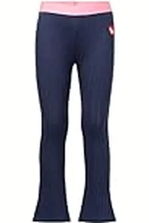 Noppies Girls Flared Pants Green Bay Pantaln, Black Iris-P554, 98 cm para Niñas