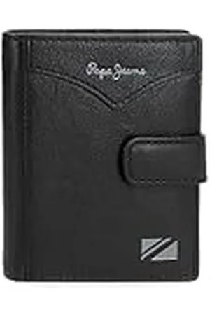 Pepe Jeans Jacket Cartera Vertical con Cierre de Clic 8,5x10,5x1 cms Piel by Joumma Bags