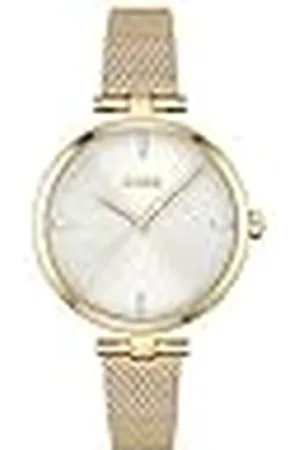 HUGO BOSS Reloj Analógico de Cuarzo para Mujer Colección Majesty con Correa de Malla de Acero Inoxidable de Color - 1502586