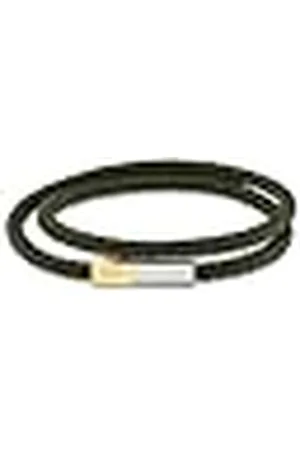 Calvin Klein INDUSTRIAL FACETS Collection 35100043 - Pulsera para hombre con piel trenzada de doble envoltura color , talla única, Cuero, No es una piedra preciosa