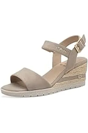 QS by s.Oliver Damen 5-28713-42, Sandalias con cuña Mujer, , 37 EU