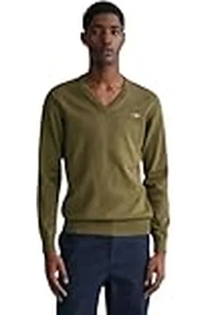 GANT Classic Cotton V-Neck Suéter, , XL para Hombre