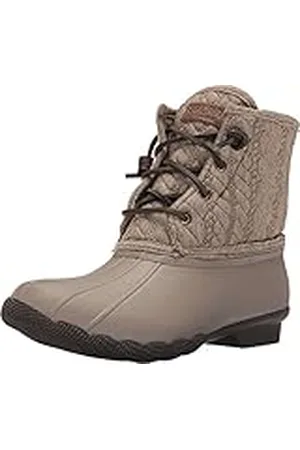 Sperry Saltwater, Botas de Moda Mujer, Tan/Navy, 20.5 EU