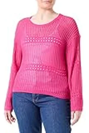 VILA Vijiffy Open O-Neck L/S Knit Top Jersey de Punto, , S para Mujer