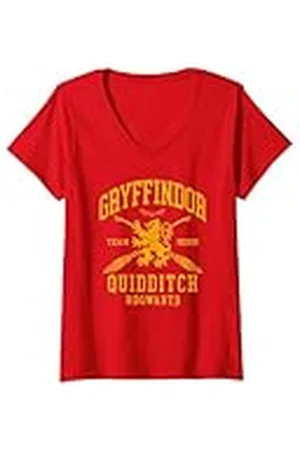 Harry Potter Mujer Gryffindor Quidditch Arch Camiseta Cuello V
